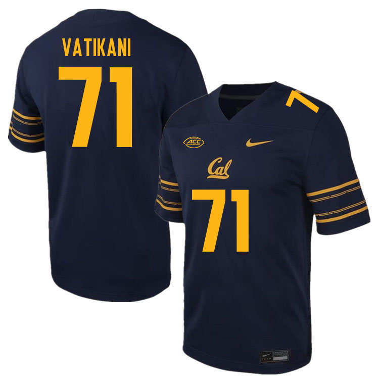 Men #71 Sioape Vatikani California Golden Bears ACC Conference College Football Jerseys Stitched Sal